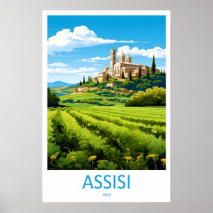 Assisi Poster Ski Nationaal Reis Vintage Park