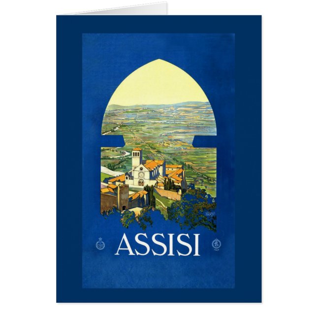  Assisi-reisposterkaarten, Briefkaarten (Voorkant)