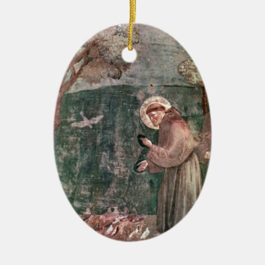 Assisi, St Francis en de vogels Keramisch Ornament (Voorkant)