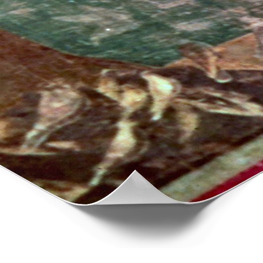 Assisi, St Francis en de vogels Poster (Hoek)