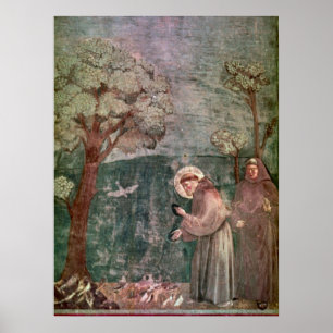 Assisi, St Francis en de vogels Poster