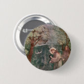 Assisi, St Francis en de vogels Ronde Button 5,7 Cm (Voorkant /achterkant)