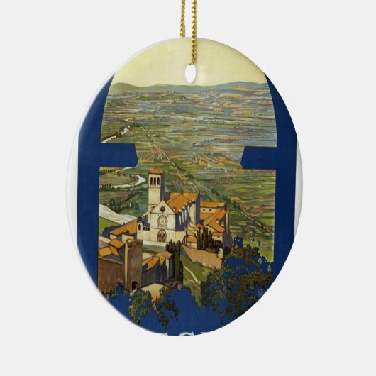 Assisi Travel Keramisch Ornament (Rechts)