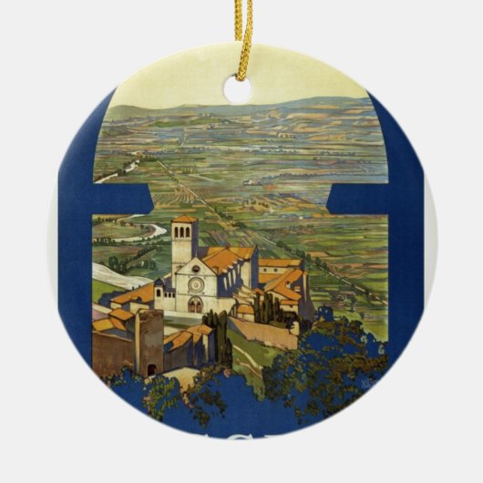 Assisi Travel Keramisch Ornament (Voorkant)