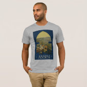 Assisi Travel Poster T-shirt (Voorkant volledig)