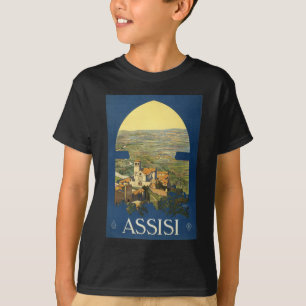 Assisi Travel Poster T-shirt