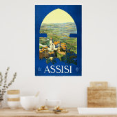 "Assisi" Vintage Travel Poster (Keuken)
