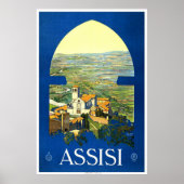 "Assisi" Vintage Travel Poster (Voorkant)