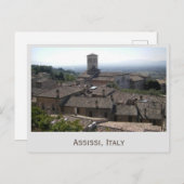 Assissi, het Briefkaart van de Foto van Italië (Voorkant / Achterkant)