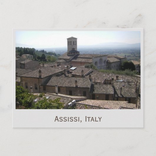 Assissi, het Briefkaart van de Foto van Italië (Voorkant)