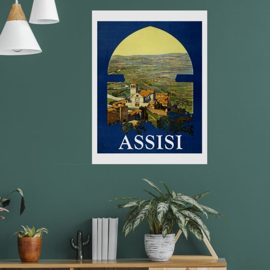 Assissi Reisposter Vintage Poster (Woonkamer 1)