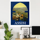 Assissi Reisposter Vintage Poster (Thuiskantoor)