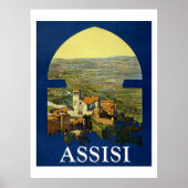 Assissi Reisposter Vintage Poster (Voorkant)