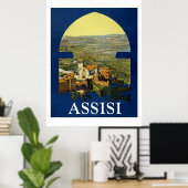 Assissi Vintage Travel Poster (Thuiskantoor)