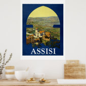Assissi Vintage Travel Poster (Keuken)