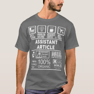 ASSISTANT ARTIKEL NICE ONTWERP 2017 2 T-SHIRT