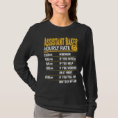 Assistant Baker Hourly Rate  Baking Assistant Chef T-shirt (Voorkant)