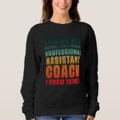 Assistant Coach Idea Professional Coaches Cool Hum Trui (Voorkant)