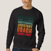 Assistant Coach Idea Professional Coaches Cool Hum Trui (Voorkant)