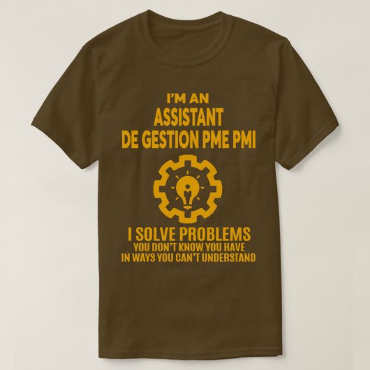 ASSISTANT DE GESTION PME PMI NICE DESIGN 2017 3 T-SHIRT (Design voorkant)