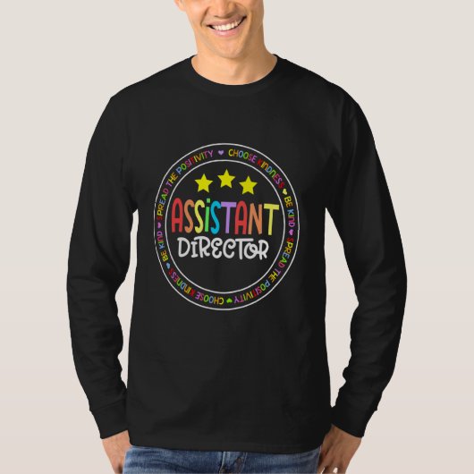 Assistant Director Appreciation Week Theater Nursi T-shirt (Voorkant)