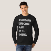 Assistant Director Man Myth Legend  1 T-shirt (Voorkant volledig)