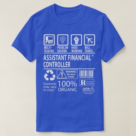 Assistant Financial Controller MultiTasking Certif T-shirt (Design voorkant)