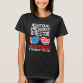 Assistant Fireworks Director Me Running Assistant T-shirt (Voorkant)