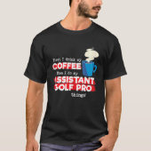 Assistant Golf Pro en Coffee Tanktop (Voorkant)