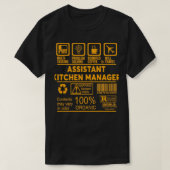 ASSISTANT KITCHEN MANAGER NICE DESIGN 2017 Classic T-shirt (Design voorkant)