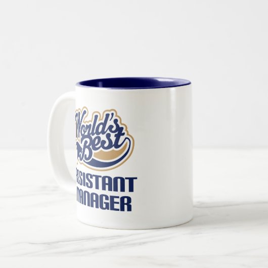 Assistant Manager-cadeau (beste werelden) Tweekleurige Koffiemok (Voorkant links)