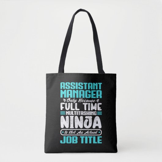 Assistant Manager Job Title professional work Gift Tote Bag (Voorkant)