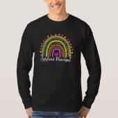 Assistant Principal Boho Rainbow Leopard Back To S T-shirt (Voorkant)