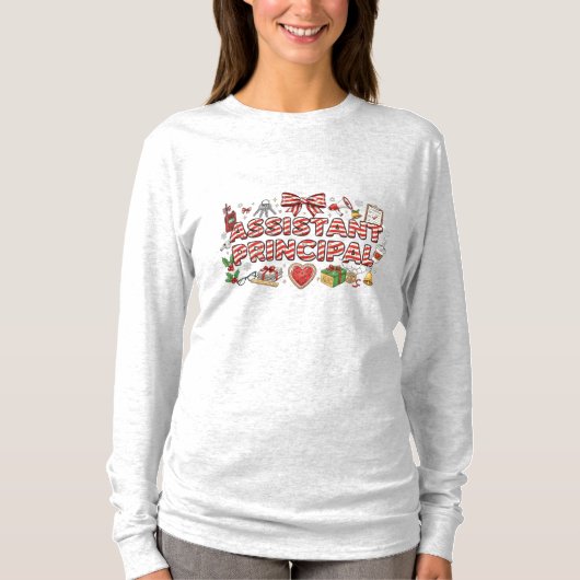 Assistant Principal Christmas Long Sleeve T-shirt (Voorkant)