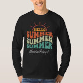 Assistant Principal Groovy Last Day Of School Hell T-shirt (Voorkant)