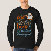 Assistant Principal Halloween Fab Boo Lous Leopard T-shirt (Voorkant)