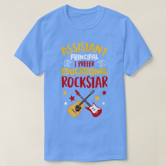 Assistant Principal I Prefer Educational Rockstar T-shirt (Design voorkant)