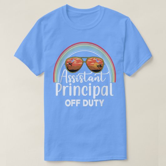 Assistant Principal Off Duty Sunglasses Beach Suns T-shirt (Design voorkant)