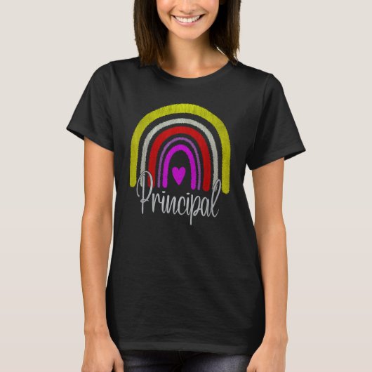 Assistant Principal Rainbow Future Principal  Teac T-shirt (Voorkant)