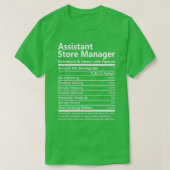 Assistant Store Manager Nutritional and Undenable T-shirt (Design voorkant)