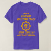 ASSISTANT VOLLEYBALL COACH NICE ONTWERP 2017 T-SHIRT (Design voorkant)