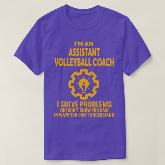 ASSISTANT VOLLEYBALL COACH NICE ONTWERP 2017 T-SHIRT (Design voorkant)