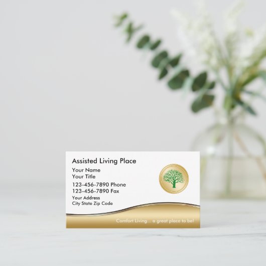 Assisted Living Visitekaartje (Staand voorkant)