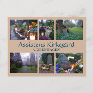 Assistens Kirkegård Collage 2 Briefkaart