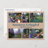 Assistens Kirkegård Collage 2 Briefkaart (Voorkant / Achterkant)