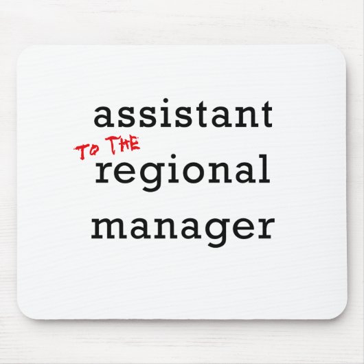 Assistent (aan de regionale beheerder) muismat (Voorkant)