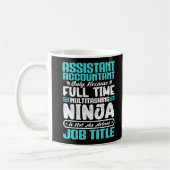 Assistent Accountant Functie Titel Grappig Beroep Koffiemok (Links)