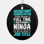 Assistent-administrator Multitasker Functie Titel  Keramisch Ornament (Links)