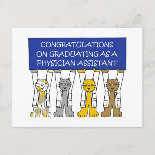 Assistent-Afstuderen voor artsen Gefeliciteerd Aankondigingskaart