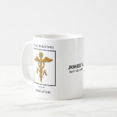 Assistent-Afstuderen voor artsen Gefeliciteerd Koffiemok (Voorkant links)